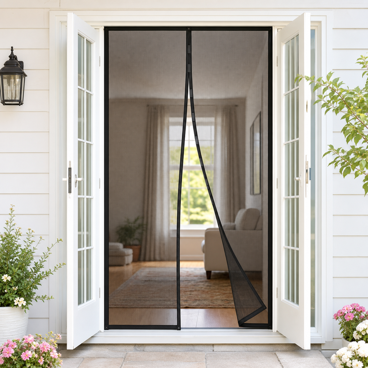 Fresh-Air Magnetic Screen Door