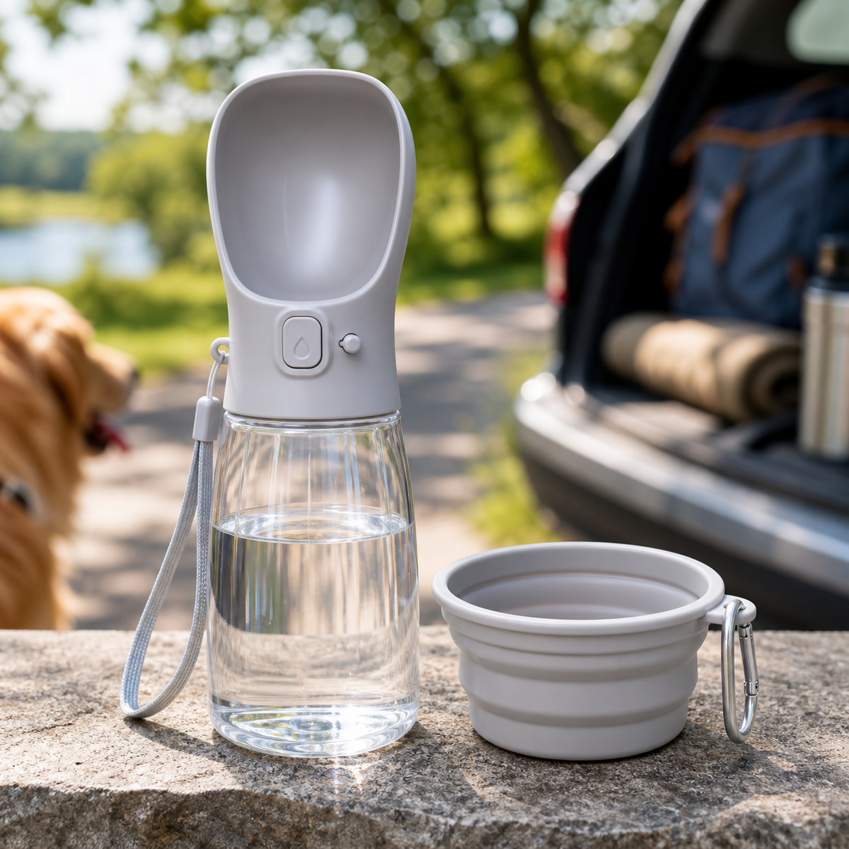 Portable Dog Water Bottle for Travel Walks